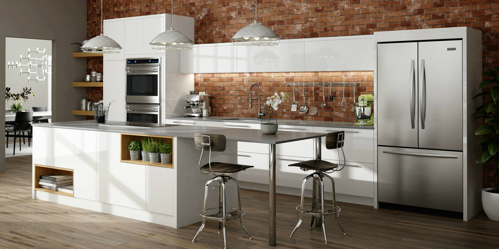 Latitude Cabinets at Lowe's | Modern Frameless Kitchen and ...