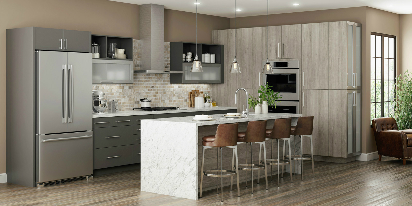 Latitude Cabinets At Lowe S Modern Frameless Kitchen And Bath Cabinets